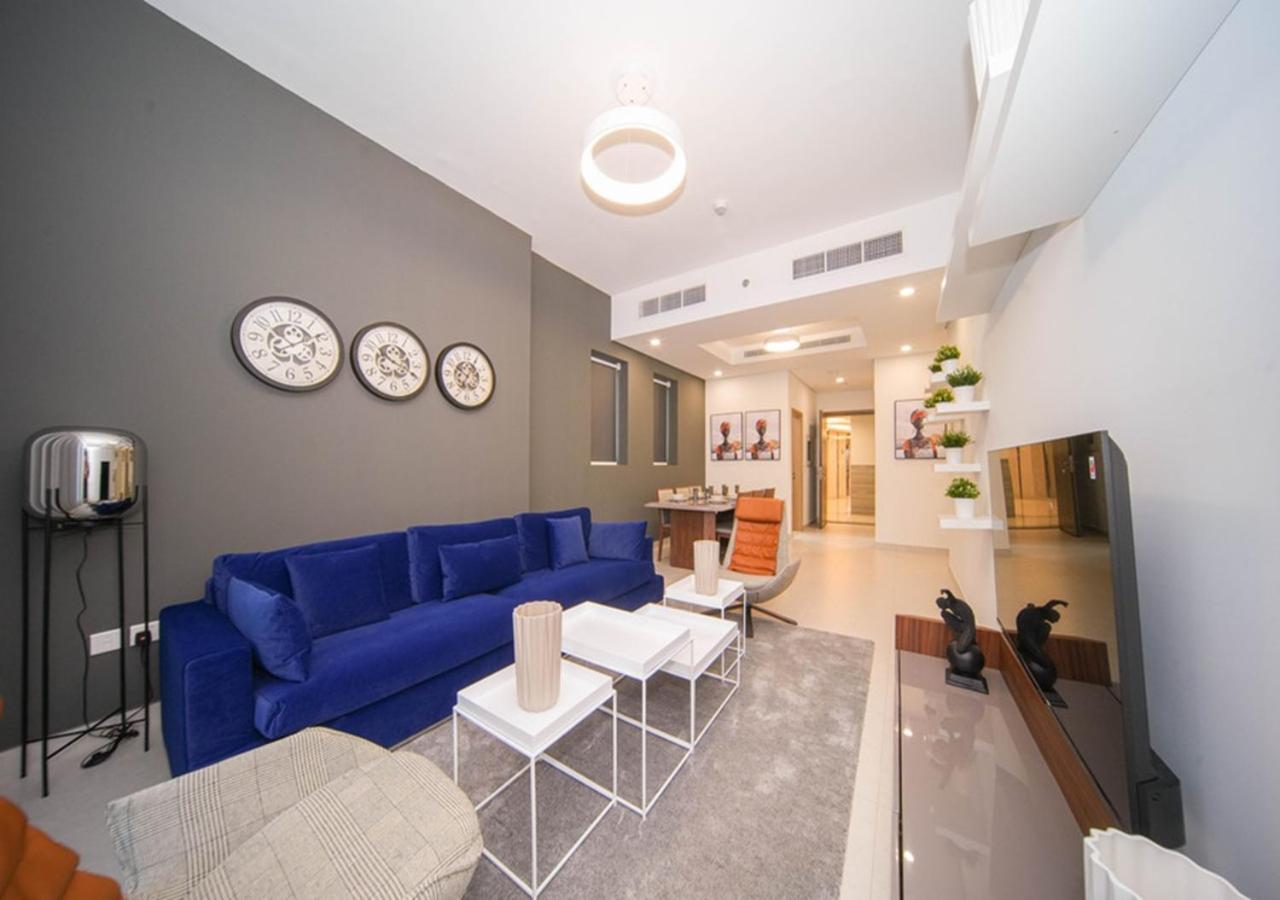 Elegant 2Br View With Rooftop Pool The Bay Дубай Екстериор снимка